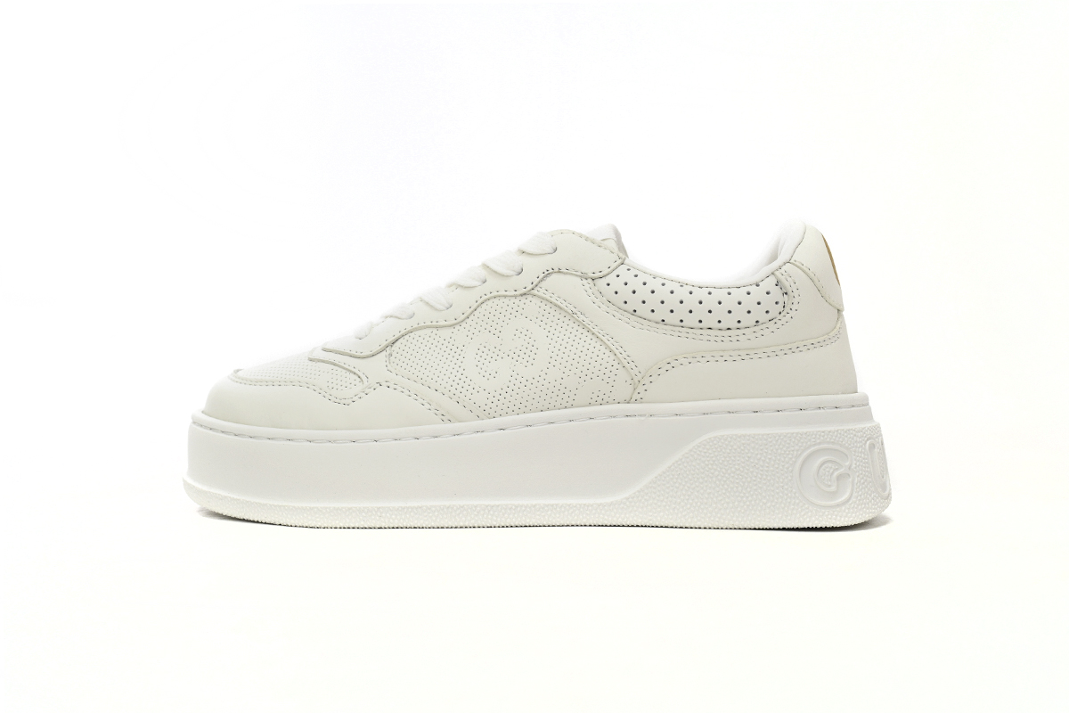 Gucci Wmns GG Embossed Sneaker 'White' 670408 1XL10 9014 - Stylish and Iconic Designer Footwear