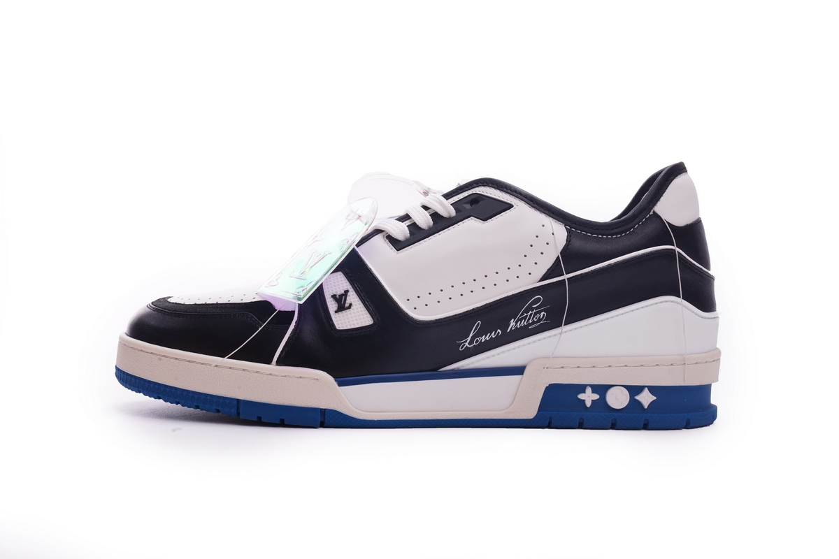 Louis Vuitton Trainer Black Blue GO1220 – Stylish & Luxurious Sneakers