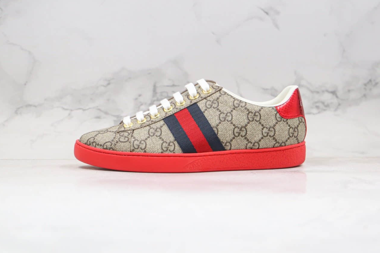 Gucci Ace GG Supreme Red Sole Sneaker - Luxe Style Footwear