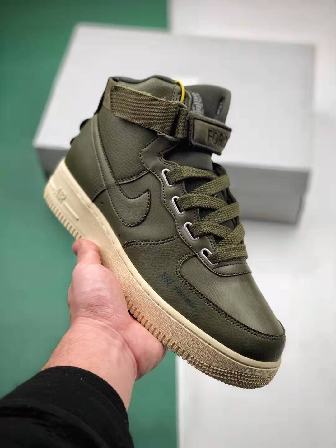 Nike Air Force 1 High Utility Olive Canvas AJ7311-300 - Stylish and Functional Footwear