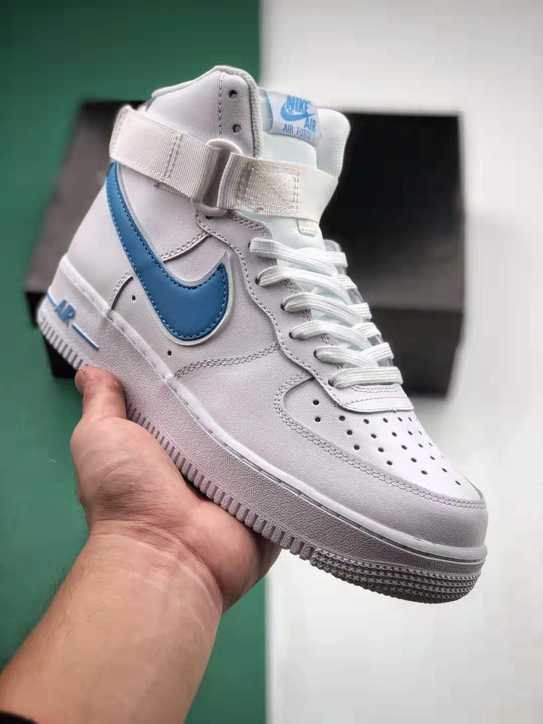 Nike Air Force 1 High '07 Photo Blue AT4141-102 - Stylish and Comfortable Sneakers