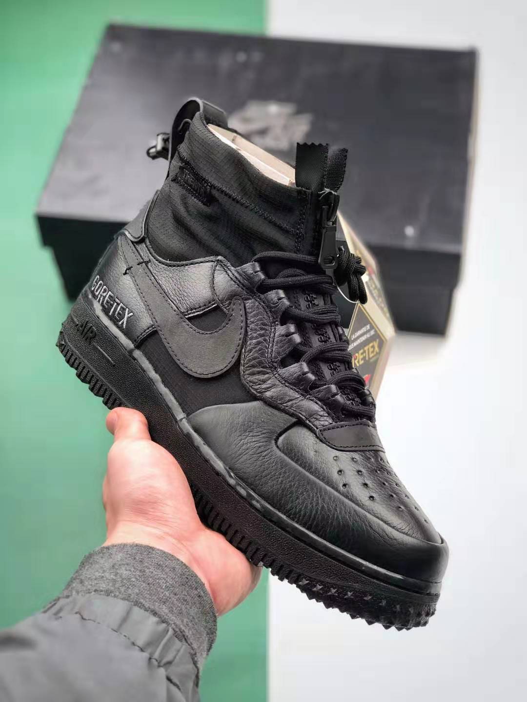 Nike Air Force 1 High Gore-Tex Triple Black CQ7211-003 | Durable Waterproof Sneakers