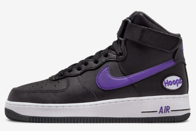 Nike Air Force 1 High 'Hoops' Black/Purple-White DH7453-001 – Latest Release at Affordable Prices