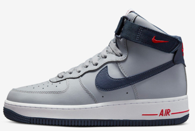 Nike Air Force 1 High Wolf Grey/College Navy-University Red-White DZ7338-001 - Premium Sneakers for Style and Comfort