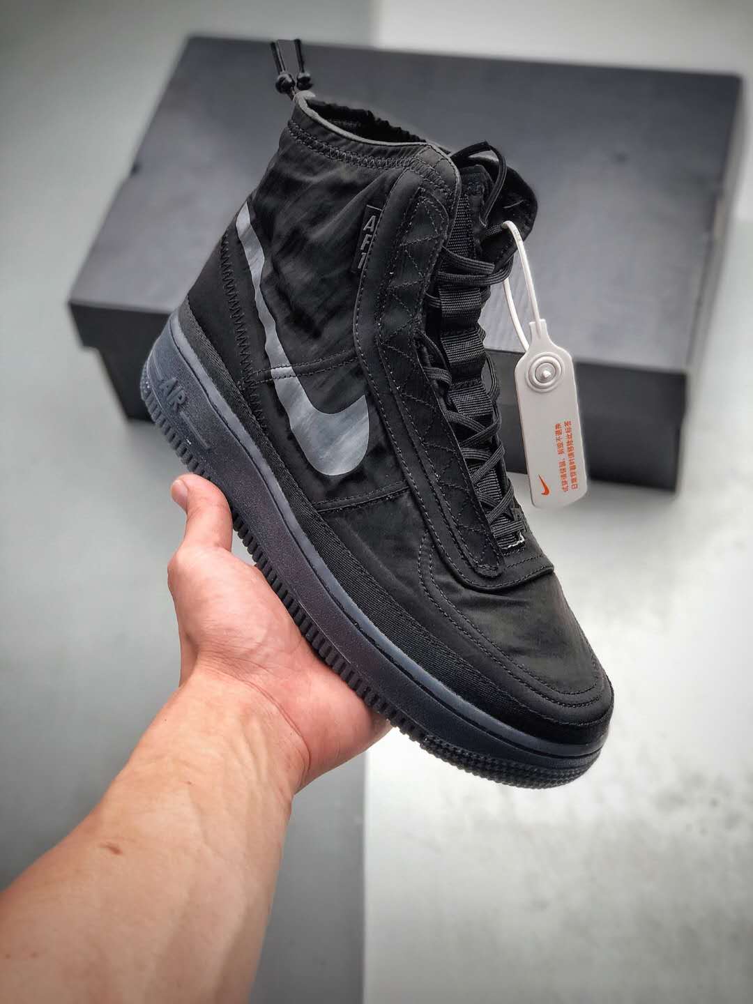 Nike Air Force 1 High Shell 'Black' Sneakers BQ6096-001 | Limited Edition & Free Shipping