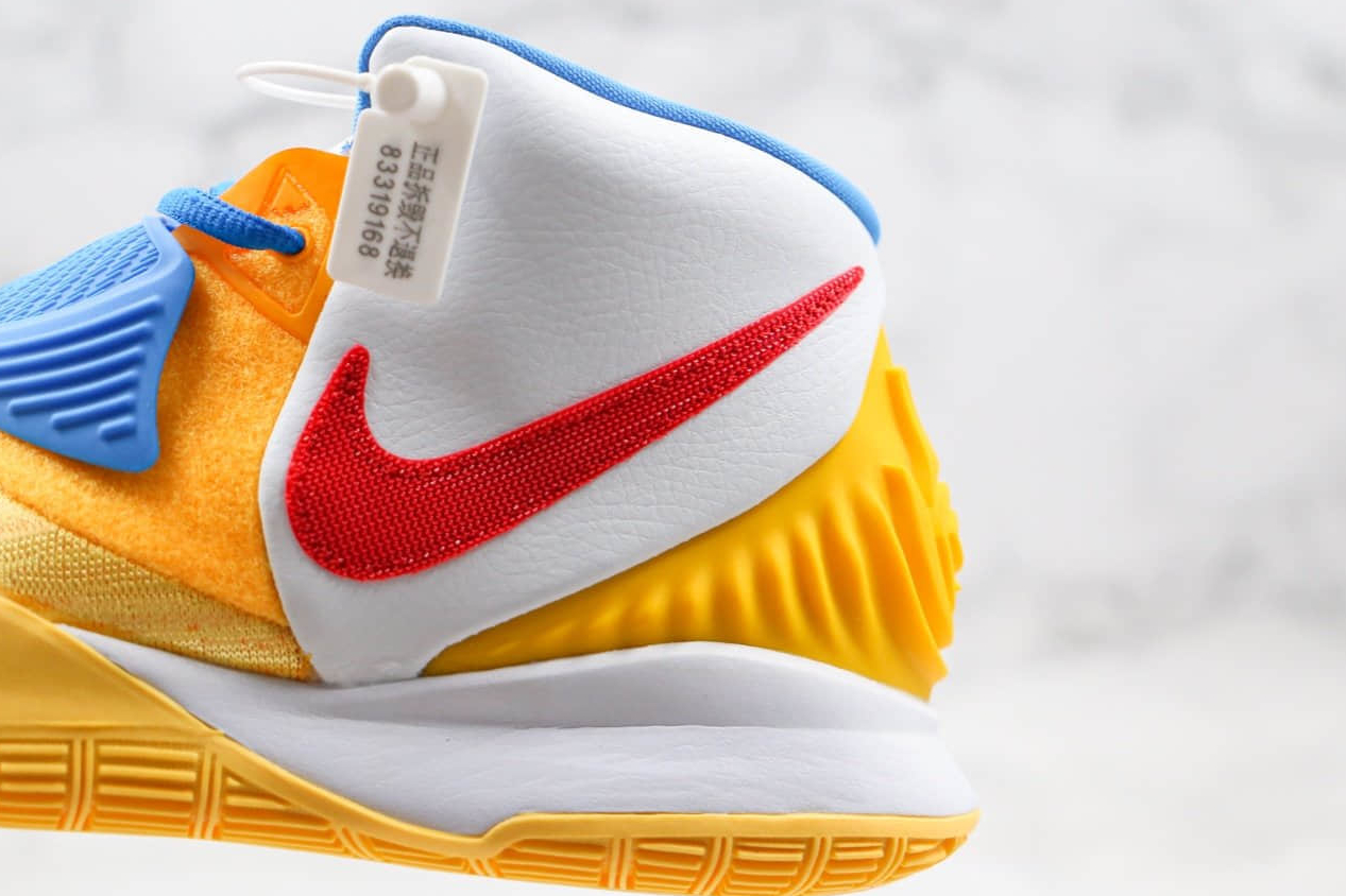 Nike Zoom Kyrie 6 Yellow Summite White Blue Basketball Shoes BQ4631-700 | Superior Court Traction & Cushioning for Optimal Performance