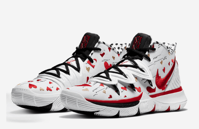 Nike SneakerRoom x Kyrie 5 'I Love You Mom White Red' CU0677-100 - Limited Edition Collaboration
